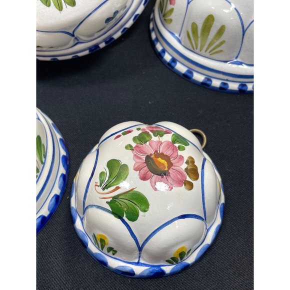 Vintage Bassano Ceramic ABC Floral  Wall Plaques - Picture 5 of 11